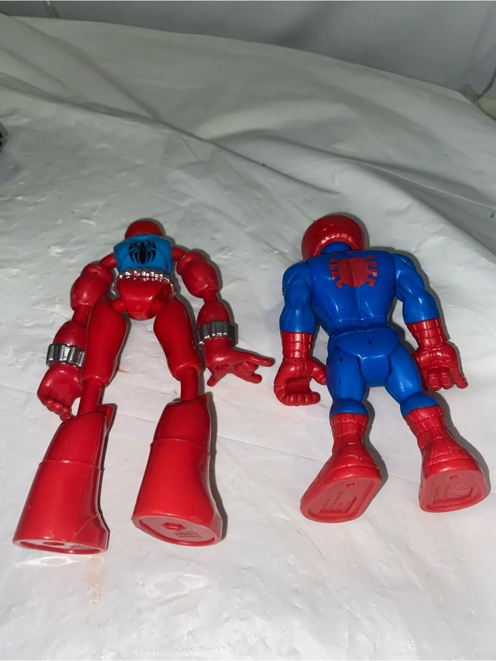 Red and Blue Spider Superhero Action Figures - Kids Toys